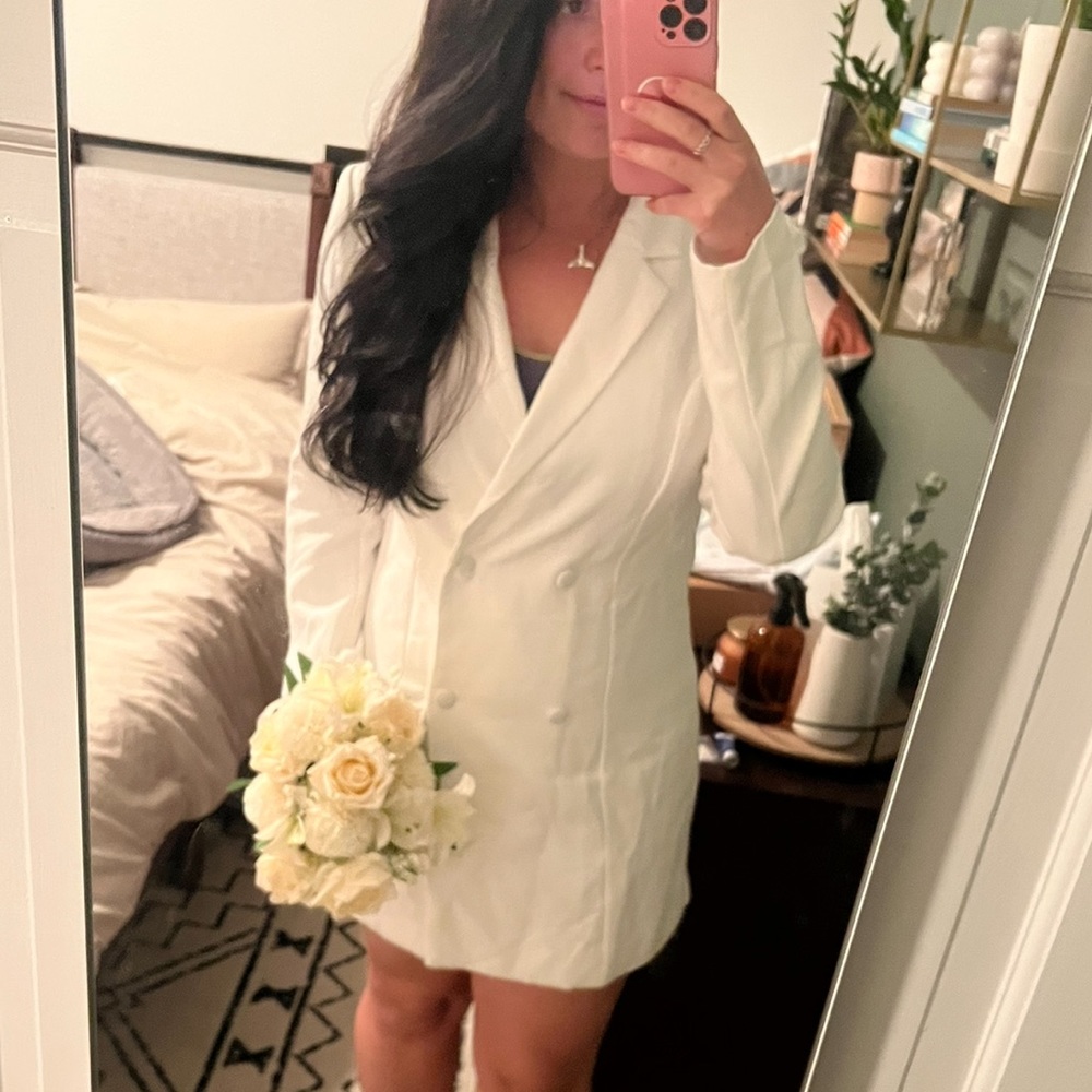 Gorgeous white Blazer Dress
